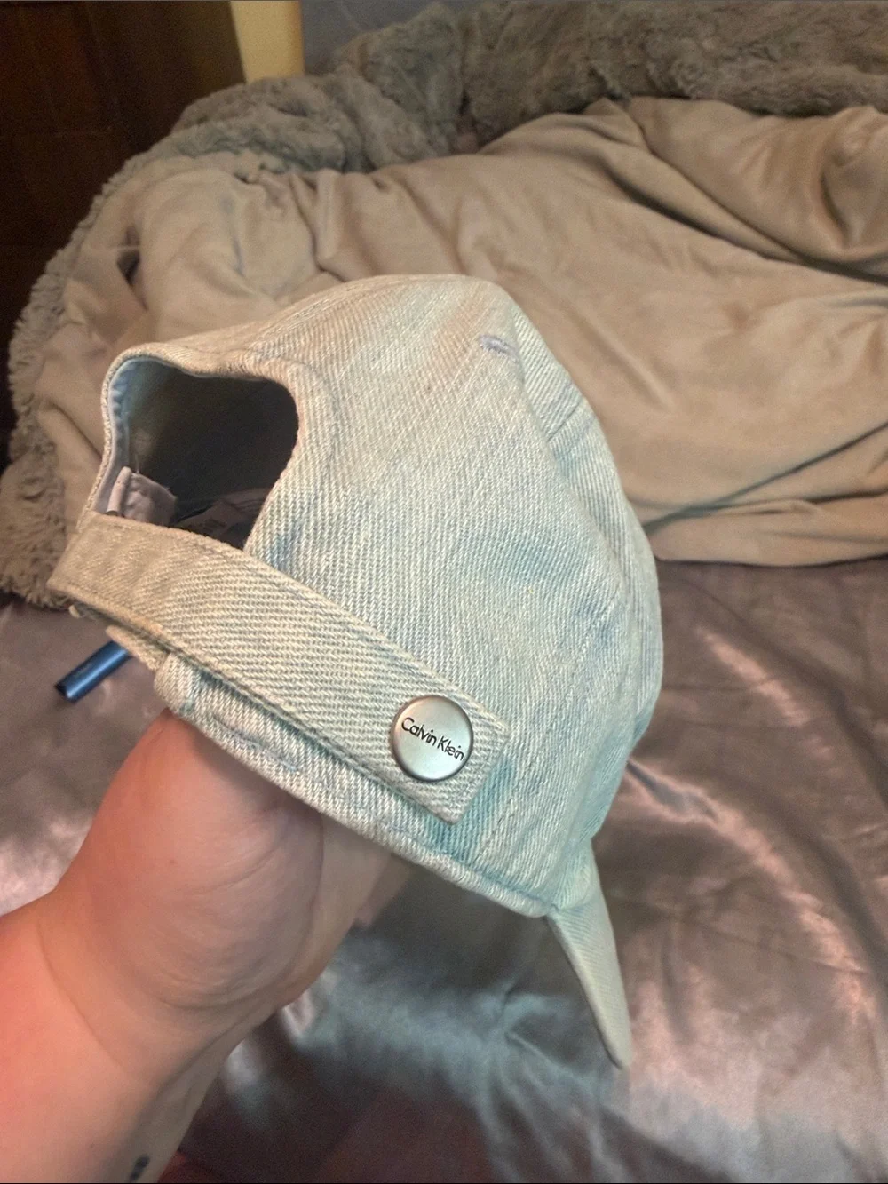 Calvin Klein Kids Pale Green Embroidered Logo Baseball Cap